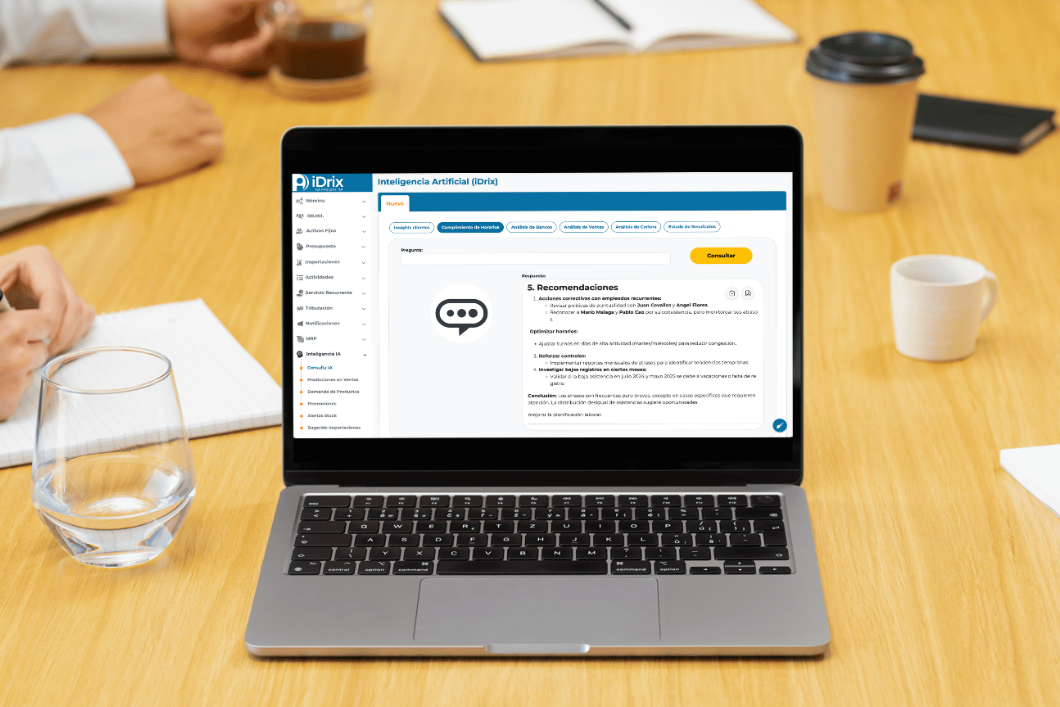 Sistema Contable de iDrix Technology